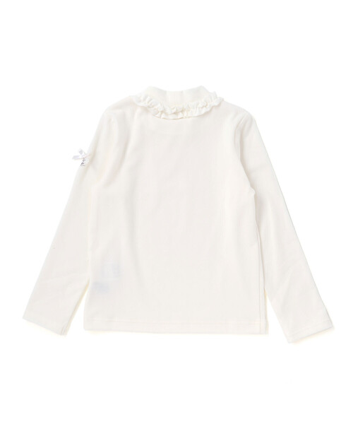 BeBe(ベベ)の「【日本製】ミップスウェードフリルハイネックTシャツ(Tシャツ/カットソー・キッズ・ピンク/ブラック/オフホワイト・120cm/130cm/150cm/110cm/140cm)」の13枚目の写真