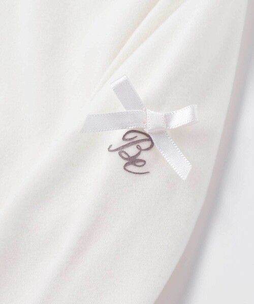 BeBe(ベベ)の「【日本製】ミップスウェードフリルハイネックTシャツ(Tシャツ/カットソー・キッズ・ピンク/ブラック/オフホワイト・120cm/130cm/150cm/110cm/140cm)」の9枚目の写真