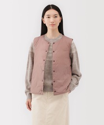 無印良品（ムジルシリョウヒン）の「婦人　軽量ダウンポケッタブルノーカラーベスト（ダウンベスト）」