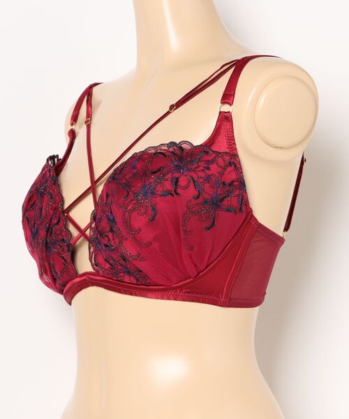 Ravijour(ラヴィジュール)の「グリタリングアリュール トリックリフト(H~Iカップ)(ブラジャー・レディース・ボルドー・H65)」の5枚目の写真