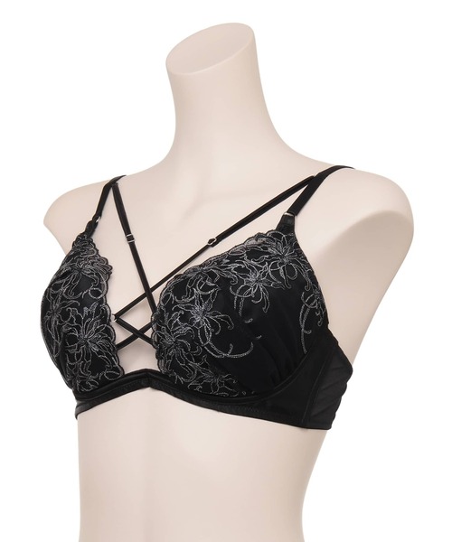 Ravijour(ラヴィジュール)の「グリタリングアリュール トリックリフト(H~Iカップ)(ブラジャー・レディース・ボルドー・H65)」の10枚目の写真