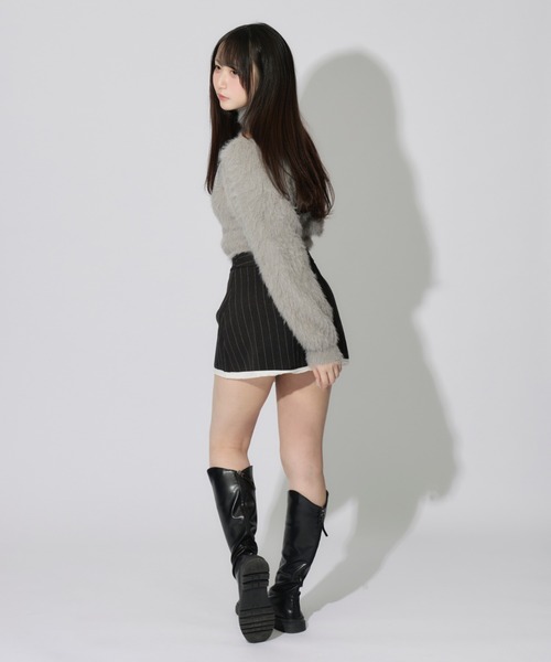 JilLA(ジルア)の「【2点セット】Turtleneck Shaggy Knit Ensemble / タートルネックシャギーニットアンサンブル(ニット/セーター・レディース・ブラック/ホワイト/グレー・FREE)」の20枚目の写真