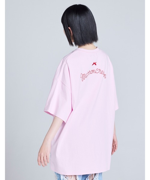 Little sunny bite(リトルサニーバイト)の「【RES】【Little Sunny Bite】MARRONCREAM x little sunny bite big tee(Tシャツ/カットソー・レディース・ピンク/ブラック/ホワイト・MEDIUM/SMALL)」の16枚目の写真