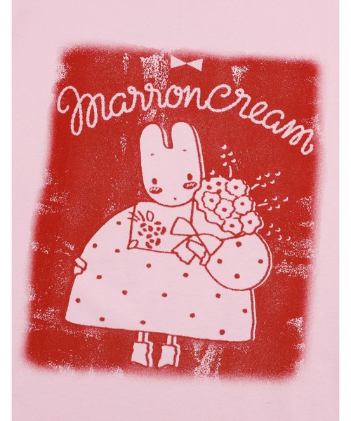 Little sunny bite(リトルサニーバイト)の「【RES】【Little Sunny Bite】MARRONCREAM x little sunny bite big tee(Tシャツ/カットソー・レディース・ピンク/ブラック/ホワイト・MEDIUM/SMALL)」の18枚目の写真
