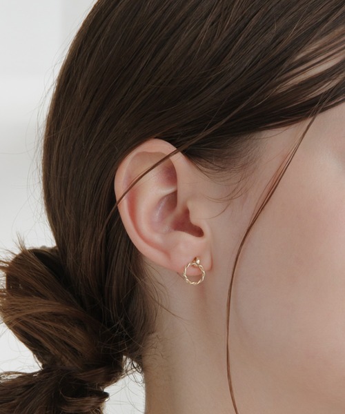 Viju GOLD】 10金 アクセサリー Torsia-Pierce レディース ピアス 