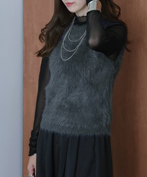 lesperance（レスぺランス）の「フェザーニットベスト（ベスト）」