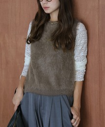 lesperance（レスぺランス）の「フェザーニットベスト（ベスト）」