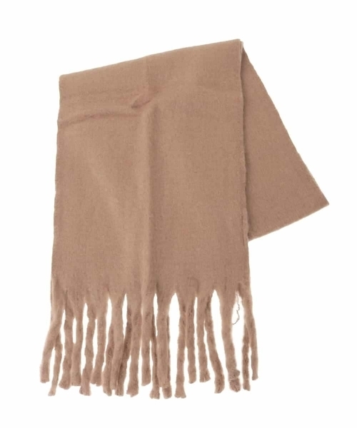 MK MICHEL KLEIN（エムケーミッシェルクラン）の「モチモチストール/洗える（ストール/ショール・レディース・サンドベージュ/ダークインディゴブルー/ホワイト・38）」の5枚目の写真