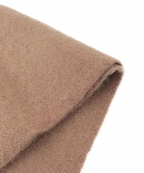 MK MICHEL KLEIN（エムケーミッシェルクラン）の「モチモチストール/洗える（ストール/ショール・レディース・サンドベージュ/ダークインディゴブルー/ホワイト・38）」の6枚目の写真