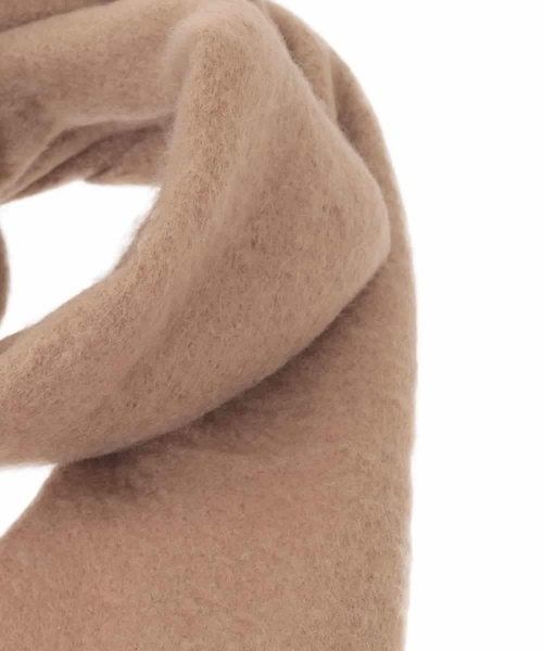 MK MICHEL KLEIN（エムケーミッシェルクラン）の「モチモチストール/洗える（ストール/ショール・レディース・サンドベージュ/ダークインディゴブルー/ホワイト・38）」の9枚目の写真