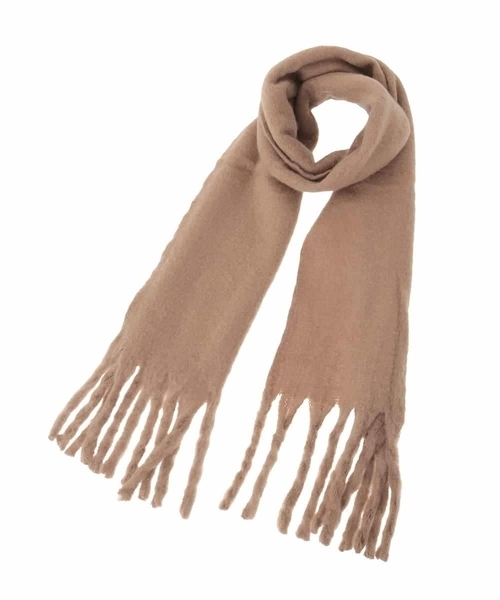 MK MICHEL KLEIN（エムケーミッシェルクラン）の「モチモチストール/洗える（ストール/ショール・レディース・サンドベージュ/ダークインディゴブルー/ホワイト・38）」の10枚目の写真