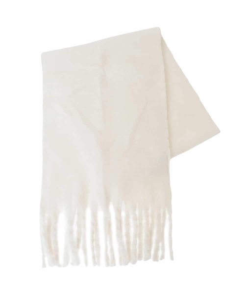 MK MICHEL KLEIN（エムケーミッシェルクラン）の「モチモチストール/洗える（ストール/ショール・レディース・サンドベージュ/ダークインディゴブルー/ホワイト・38）」の20枚目の写真