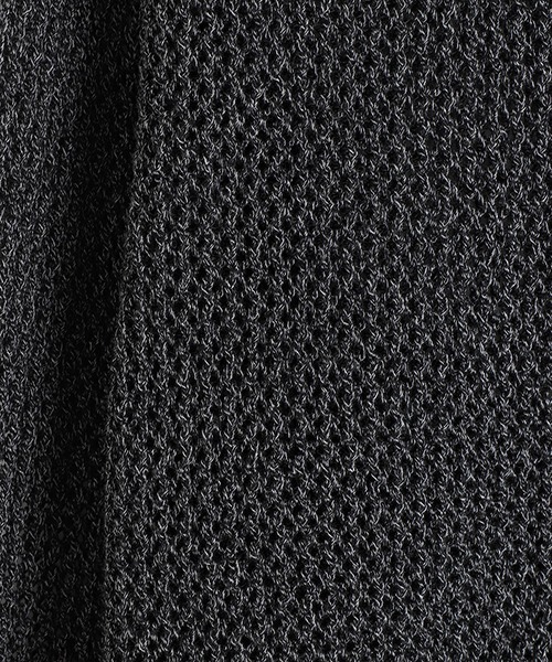 crepuscule（クレプスキュール）の「crepuscule / クレプスキュール：L-G Mesh P/O：2501-004[COR]（ニット/セーター・メンズ・ブラック系その他・2/1）」の6枚目の写真
