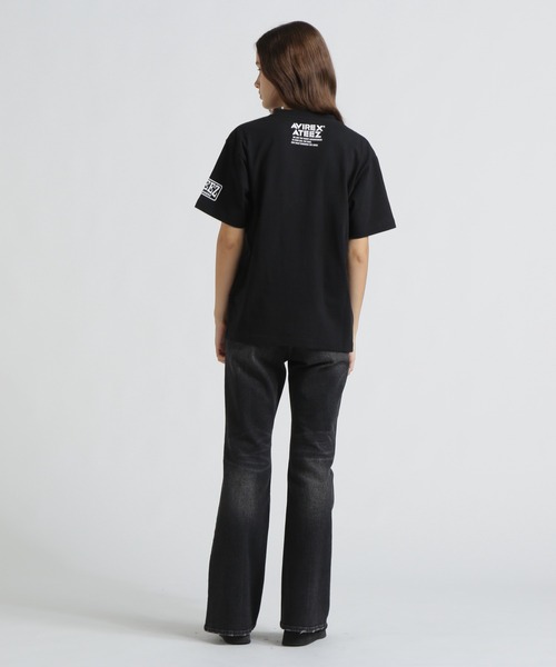 AVIREX(アヴィレックス)の「《直営店限定》DENIM FLARE PANTS/デニムフレアーパンツ(デニムパンツ・レディース・ブラック/ブルー系その他・S/M/L)」の5枚目の写真