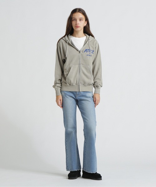 AVIREX(アヴィレックス)の「《直営店限定》DENIM FLARE PANTS/デニムフレアーパンツ(デニムパンツ・レディース・ブラック/ブルー系その他・S/M/L)」の8枚目の写真