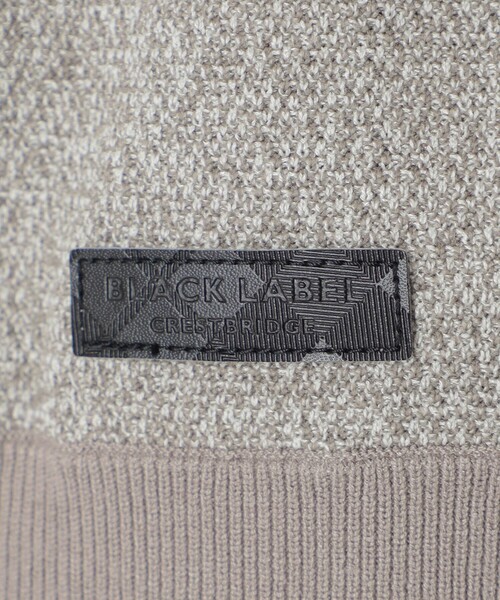 BLACK LABEL CRESTBRIDGE(ブラックレーベル・クレストブリッジ)の「パッチワーククレストブリッジチェックニット(ニット/セーター・メンズ・ベージュ系その他3/ブラック・L/M/XL)」の11枚目の写真
