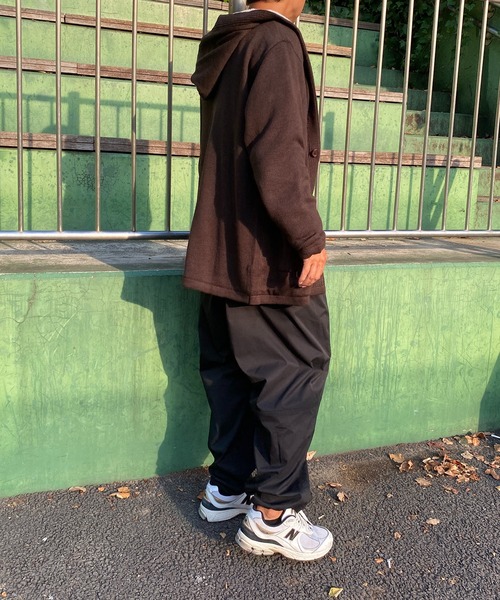 VENCEEXCHANGE（ヴァンスエクスチェンジ）の「裏ボアフリースニットフード付カーディガン（カーディガン/ボレロ・メンズ・ブラック/ブラウン/ベージュ・L/S/M/LL）」の13枚目の写真