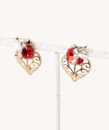 wamushroom by wamcom/heart bijou ビジューとハートピアス