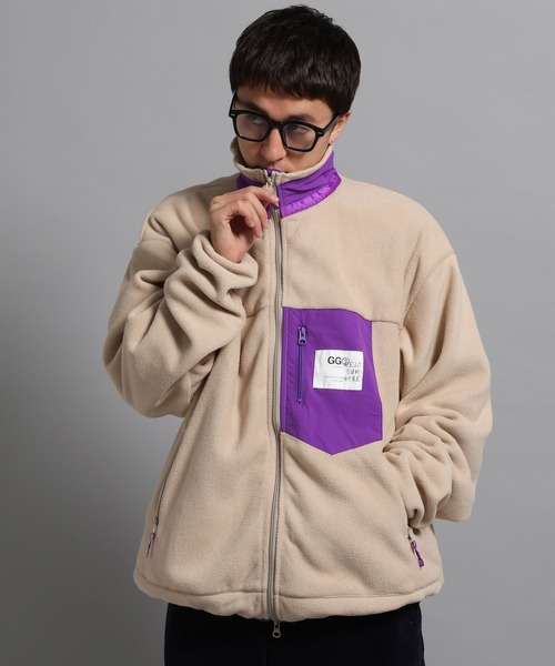 GEORGE'S(ジョージズ)の「フリースマウンテンブルゾン(ブルゾン・メンズ・アイボリー/ブラック・MEDIUM/LARGE)」の1枚目の写真