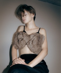Carmelo（カーメロ）の「Fur ribbon bustier / ビッグリボンファービスチェ（ベスト・メンズ）」