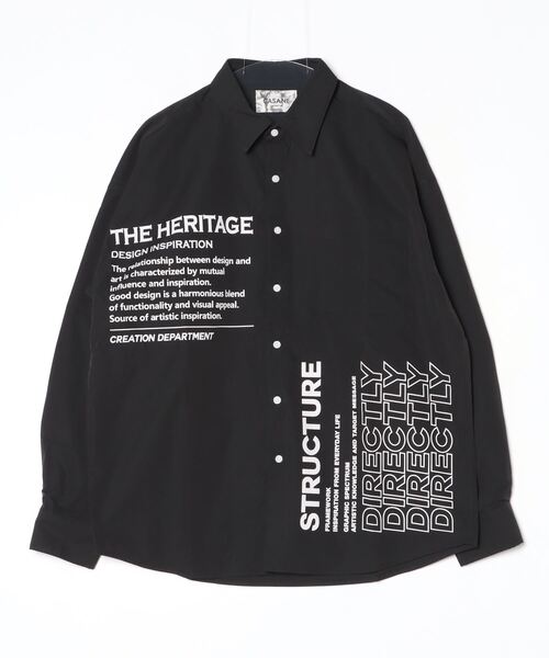 casane(カサネ)の「CASANE(カサネ)Create message shirt(シャツ/ブラウス・レディース・ブラック/ホワイト・F)」の8枚目の写真