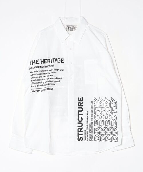 casane(カサネ)の「CASANE(カサネ)Create message shirt(シャツ/ブラウス・レディース・ブラック/ホワイト・F)」の9枚目の写真