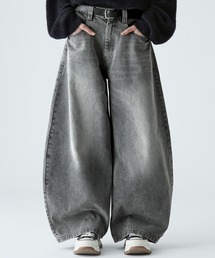 VELNUS(�x���i�X)�́yVELNUS�z�y12oz�zVintage Design Curved Wide Denim Pants/���B���e�[�W�f�U�C�� �J�[�u���C�h�f�j���p���c(�f�j���p���c)