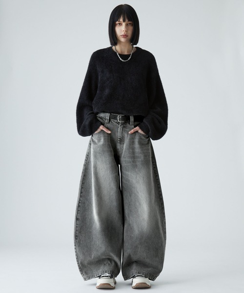 VELNUS(ベルナス)の「【VELNUS】【12oz】Vintage Design Curved Wide Denim Pants/ヴィンテージデザイン カーブワイドデニムパンツ(デニムパンツ・メンズ・ブラック/グレー/ブルー・M/S/L)」の10枚目の写真