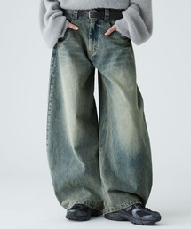 VELNUS（ベルナス）の「【VELNUS】【12oz】Vintage Design Curved Wide Denim Pants ヴィンテージデザイン カーブワイドデニムパンツ（デニムパンツ）」
