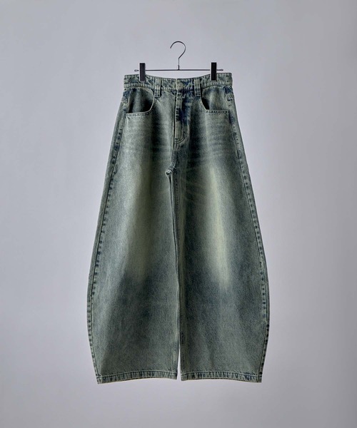 VELNUS(ベルナス)の「【VELNUS】【12oz】Vintage Design Curved Wide Denim Pants/ヴィンテージデザイン カーブワイドデニムパンツ(デニムパンツ・メンズ・ブラック/グレー/ブルー・M/S/L)」の17枚目の写真