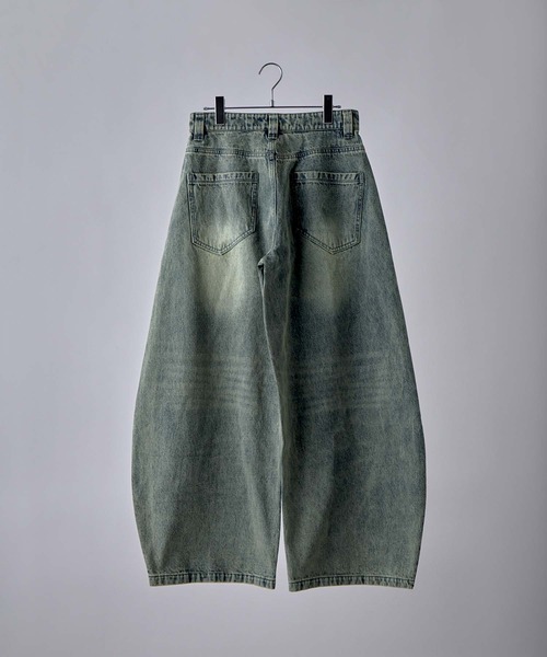 VELNUS(ベルナス)の「【VELNUS】【12oz】Vintage Design Curved Wide Denim Pants/ヴィンテージデザイン カーブワイドデニムパンツ(デニムパンツ・メンズ・ブラック/グレー/ブルー・M/S/L)」の18枚目の写真