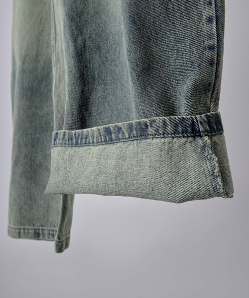 VELNUS(ベルナス)の「【VELNUS】【12oz】Vintage Design Curved Wide Denim Pants/ヴィンテージデザイン カーブワイドデニムパンツ(デニムパンツ・メンズ・ブラック/グレー/ブルー・M/S/L)」の15枚目の写真