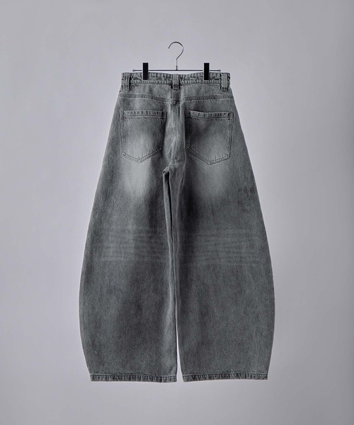 VELNUS(ベルナス)の「【VELNUS】【12oz】Vintage Design Curved Wide Denim Pants/ヴィンテージデザイン カーブワイドデニムパンツ(デニムパンツ・メンズ・ブラック/グレー/ブルー・M/S/L)」の21枚目の写真