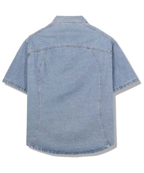 GUBIN（グビン）の「[シーズンオフ] ラインポイントデニム半袖シャツ（シャツ/ブラウス・レディース・その他・LARGE/SMALL/MEDIUM）」の11枚目の写真