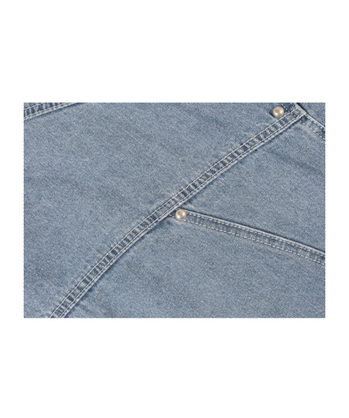 GUBIN（グビン）の「[シーズンオフ] ラインポイントデニム半袖シャツ（シャツ/ブラウス・レディース・その他・LARGE/SMALL/MEDIUM）」の4枚目の写真