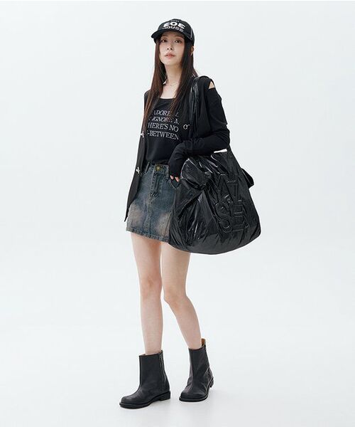 MOAA(モア)の「ラックカーゴミニスカート (ウォッシュドジーンズ)(スカート・レディース・その他・SMALL)」の6枚目の写真