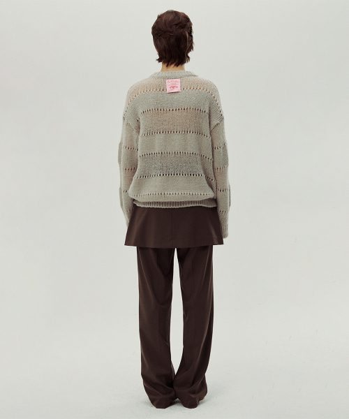SINOON(シヌーン)の「2 WAY LAYERED PANTS (BROWN)(スラックス・レディース・ブラウン・SMALL/MEDIUM)」の3枚目の写真