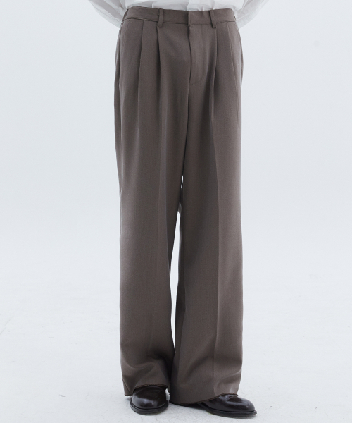 TRIP LE SENS（トリップ ル センス）の「ライトツーピンタックワイドスラックス_ピュアグレー（スラックス・レディース・その他・SMALL/MEDIUM/LARGE）」の3枚目の写真
