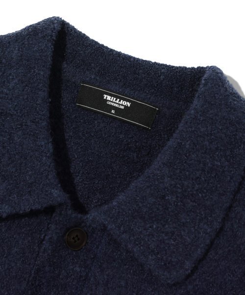 TRILLION(トリリオン)の「ウールブークルカラーガーディガンニット (CURRENT NAVY)(カーディガン/ボレロ・レディース・その他・MEDIUM/LARGE/X-LARGE)」の6枚目の写真