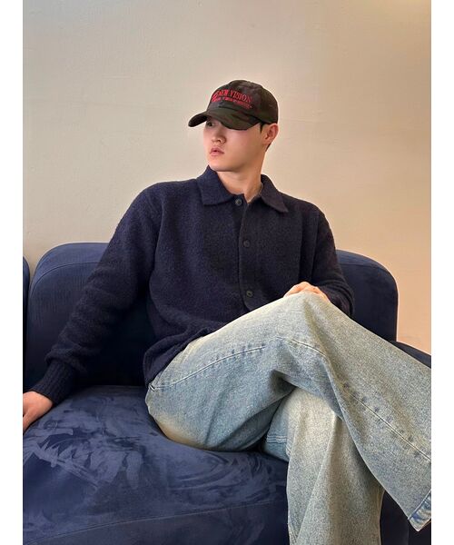 TRILLION(トリリオン)の「ウールブークルカラーガーディガンニット (CURRENT NAVY)(カーディガン/ボレロ・レディース・その他・MEDIUM/LARGE/X-LARGE)」の12枚目の写真