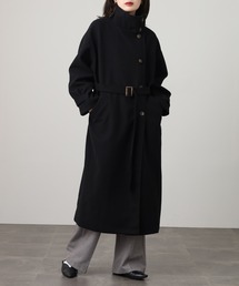 OMNES | ニットモッサ スタンドカラーロングコート(その他アウター)