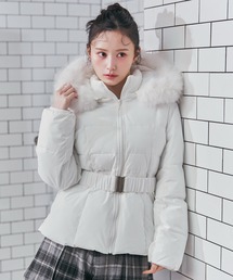 REDYAZEL | ベルトデザインキルティングファイバーダウンジャケット(ダウンジャケット/コート)