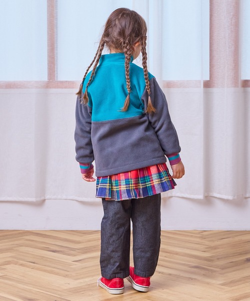 Life Support Products(ライフサポートプロダクツ)の「フリースツートンハーフジップトレーナ-(その他アウター・キッズ・ピンク/チャコール/アイボリー・90/100/110/120/130/140/150)」の14枚目の写真