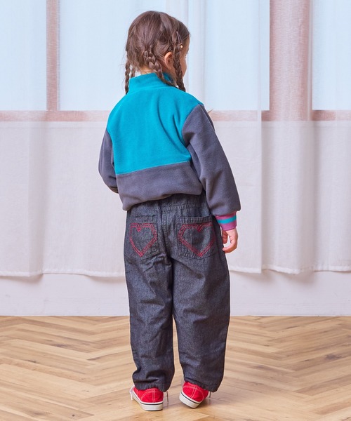 Life Support Products(ライフサポートプロダクツ)の「フリースツートンハーフジップトレーナ-(その他アウター・キッズ・ピンク/チャコール/アイボリー・90/100/110/120/130/140/150)」の15枚目の写真