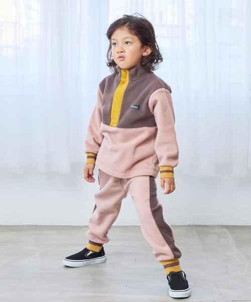 Life Support Products(ライフサポートプロダクツ)の「フリースツートンハーフジップトレーナ-(その他アウター・キッズ・ピンク/チャコール/アイボリー・90/100/110/120/130/140/150)」の8枚目の写真