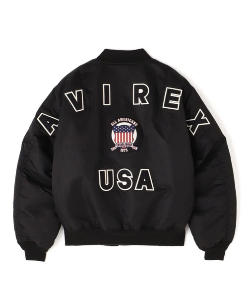 AVIREX（アヴィレックス）の「AVIREX -MA-1 SIGNATURE BIG LOGO（その他アウター・メンズ・ブラック/セージグリーン・M/L/XL）」の20枚目の写真