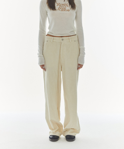 Rest&Recreation(レストアンドレクリエーション)の「LOGO CORDUROY PANTS - IVORY(その他パンツ・レディース・その他・SMALL/MEDIUM)」の3枚目の写真