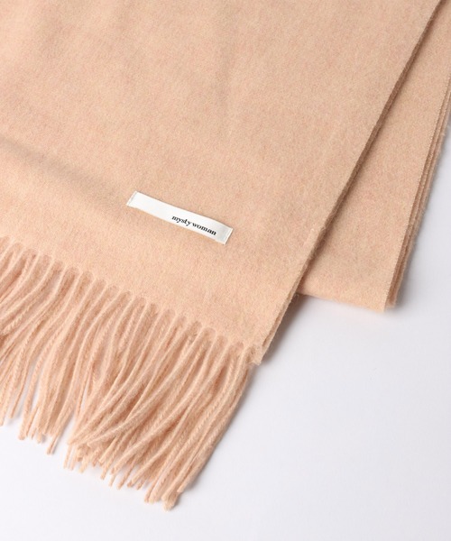 mysty woman(ミスティウーマン)の「メランジパステルストール 571637(マフラー・レディース・パープル/オレンジ/グリーン・FREE)」の4枚目の写真