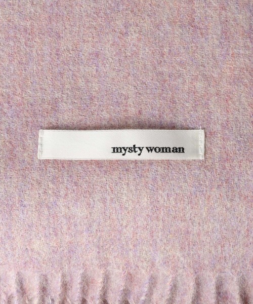 mysty woman(ミスティウーマン)の「メランジパステルストール 571637(マフラー・レディース・パープル/オレンジ/グリーン・FREE)」の8枚目の写真