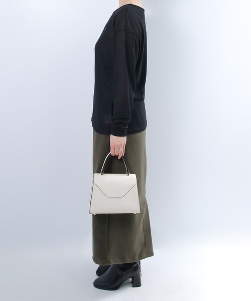 Brown&Street（ブラウンアンドストリート）の「ライトシアークルーネック（Tシャツ/カットソー・レディース・ブラック/ホワイト/コーラル・FREE）」の20枚目の写真